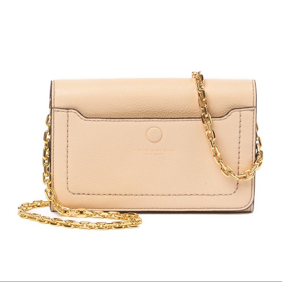 NWT Marc Jacobs Tan Gold Leather Wallet Crossbody - Picture 4 of 6